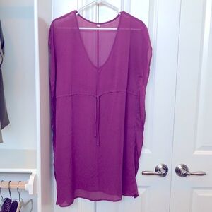 Womens size small swim suit sheer cover up